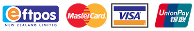 We accept Eftpos, MasterCard, Visa and Union Pay