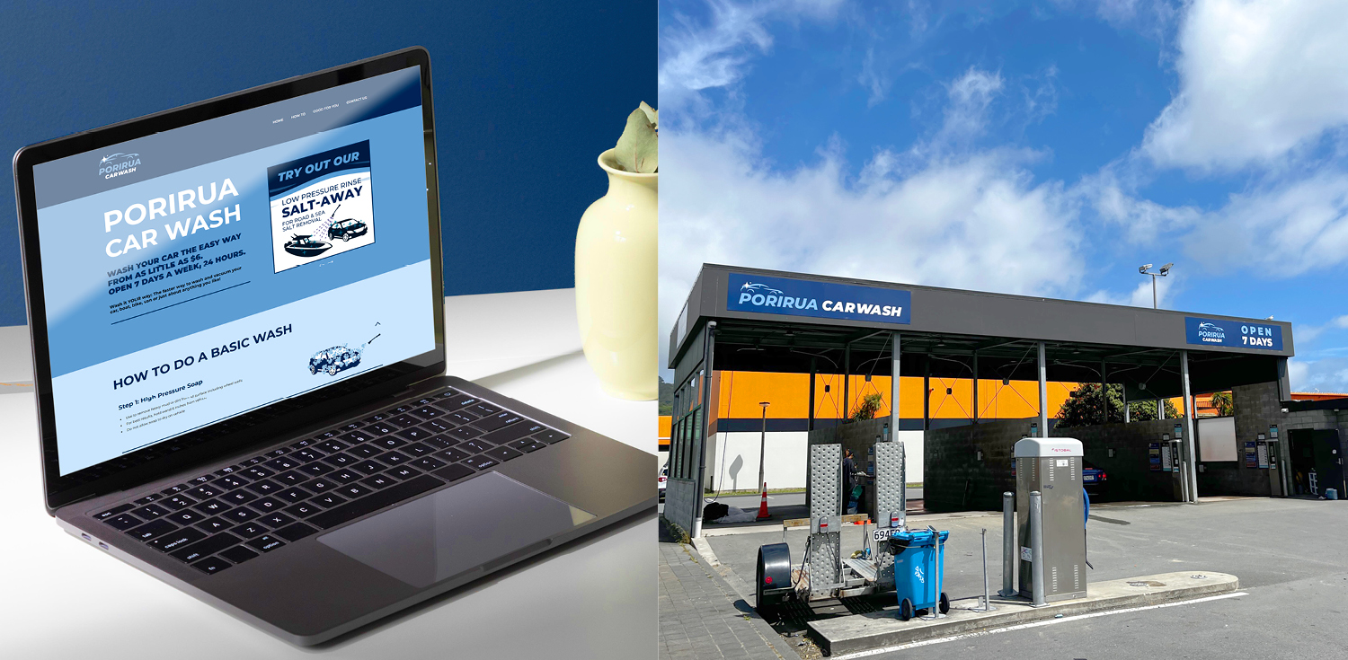 Porirua Car Wash - Brand Development & Website