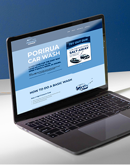 Porirua Car Wash - Brand Development & Website